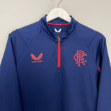 Shop 2023/24 RANGERS DRILL TOP (M) CASTORE, classic football shirts, vintage football shirts & retro soccer jerseys at Cult Kits