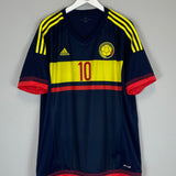 2015/16 COLOMBIA JAMES #10 AWAY SHIRT (XL) ADIDAS
