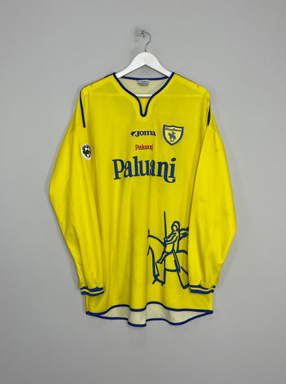 2001/02 CHIEVO D'ANNA #94 L/S HOME SHIRT (XL) JOMA