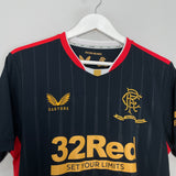 Shop 2021/22 RANGERS 125 YEAR AWAY SHIRT (M) CASTORE, classic football shirts, vintage football shirts & retro soccer jerseys at Cult Kits