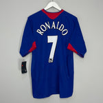 Shop 2005/06 MANCHESTER UNITED RONALDO #7 *BNWT* AWAY SHIRT (L) NIKE, classic football shirts, vintage football shirts & retro soccer jerseys at Cult Kits