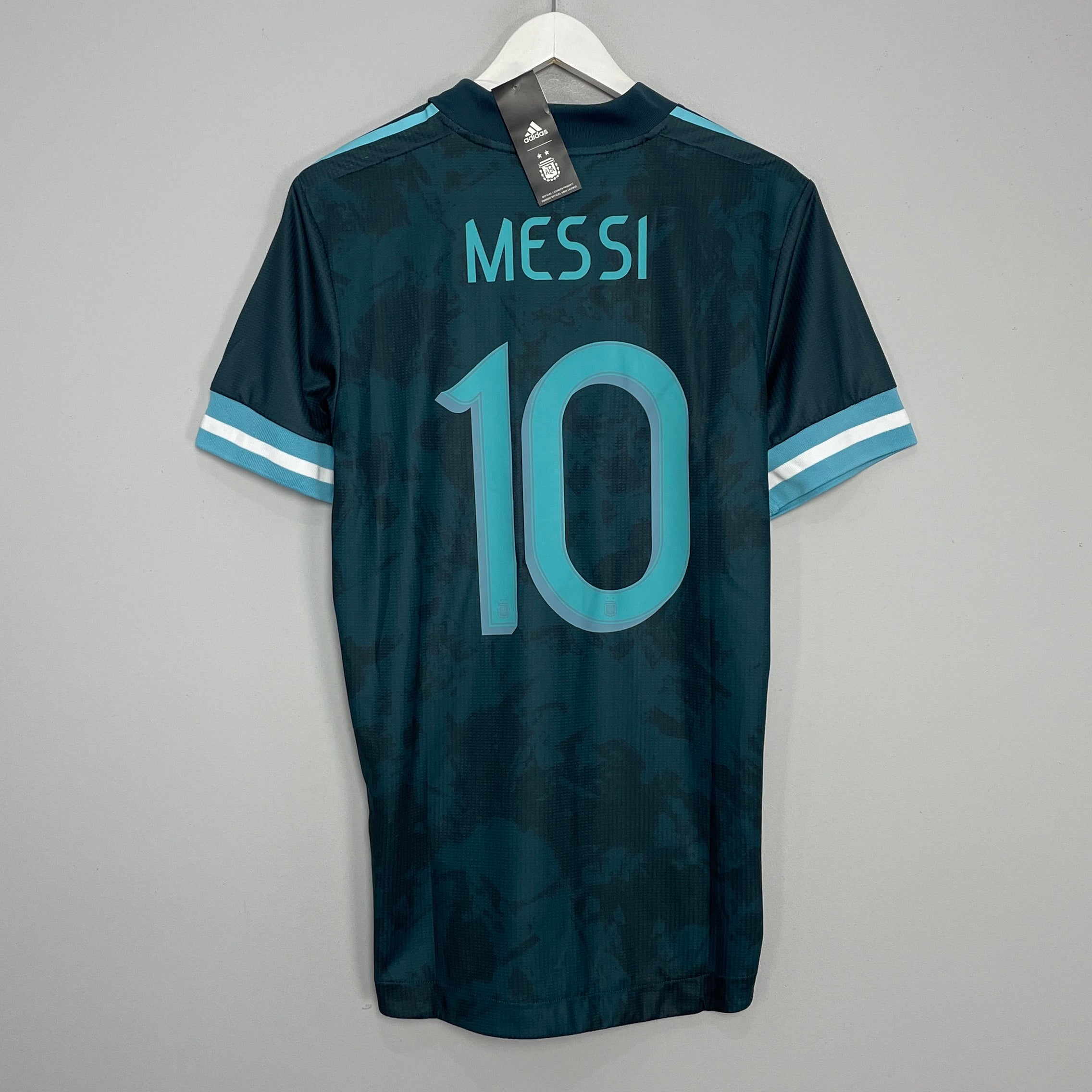 Shop 2020/22 ARGENTINA MESSI #10 *BNWT* PLAYER ISSUE AWAY SHIRT (M) ADIDAS, classic football shirts, vintage football shirts & retro soccer jerseys at Cult Kits