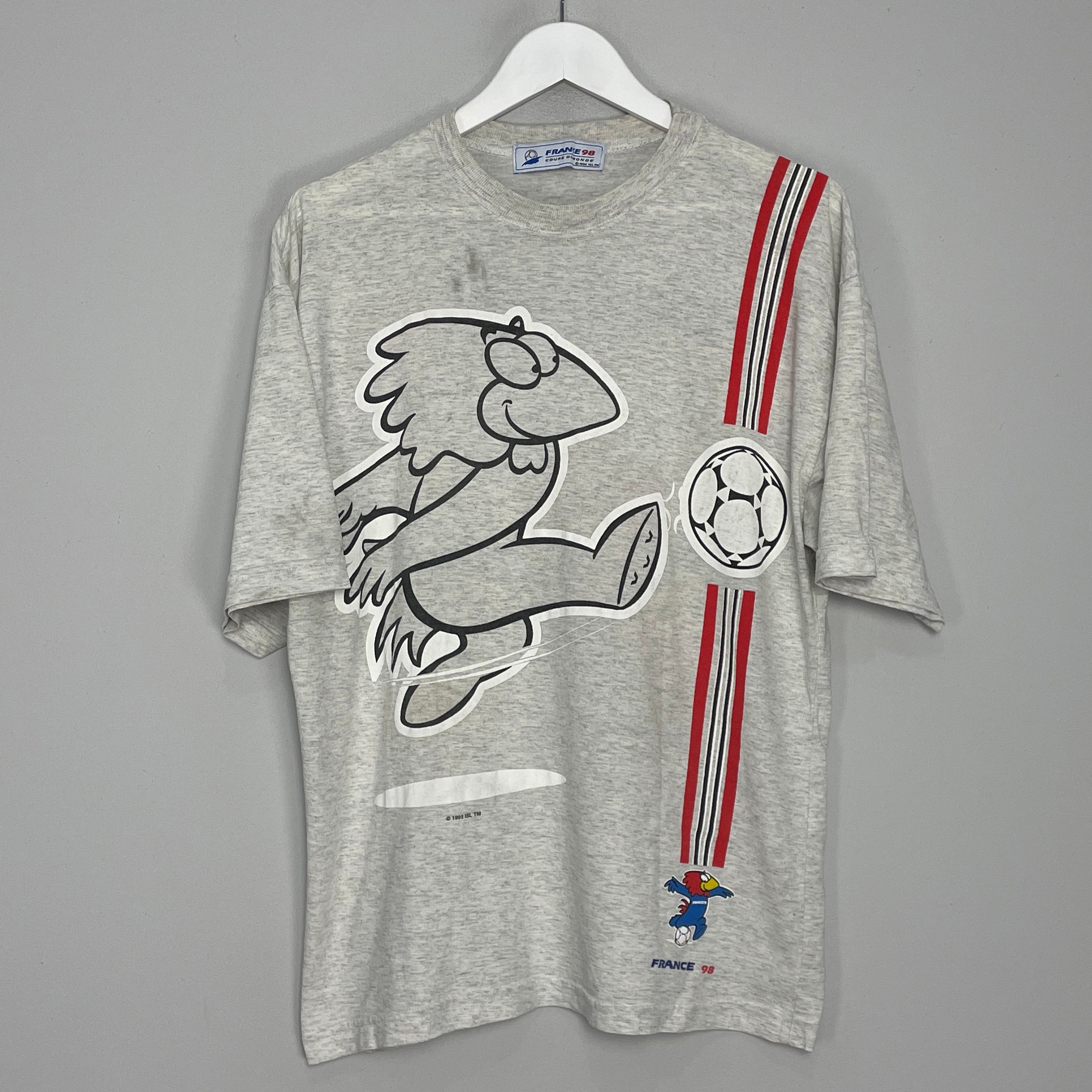 Shop 1998 FRANCE T-SHIRT (M) OM, classic football shirts, vintage football shirts & retro soccer jerseys at Cult Kits