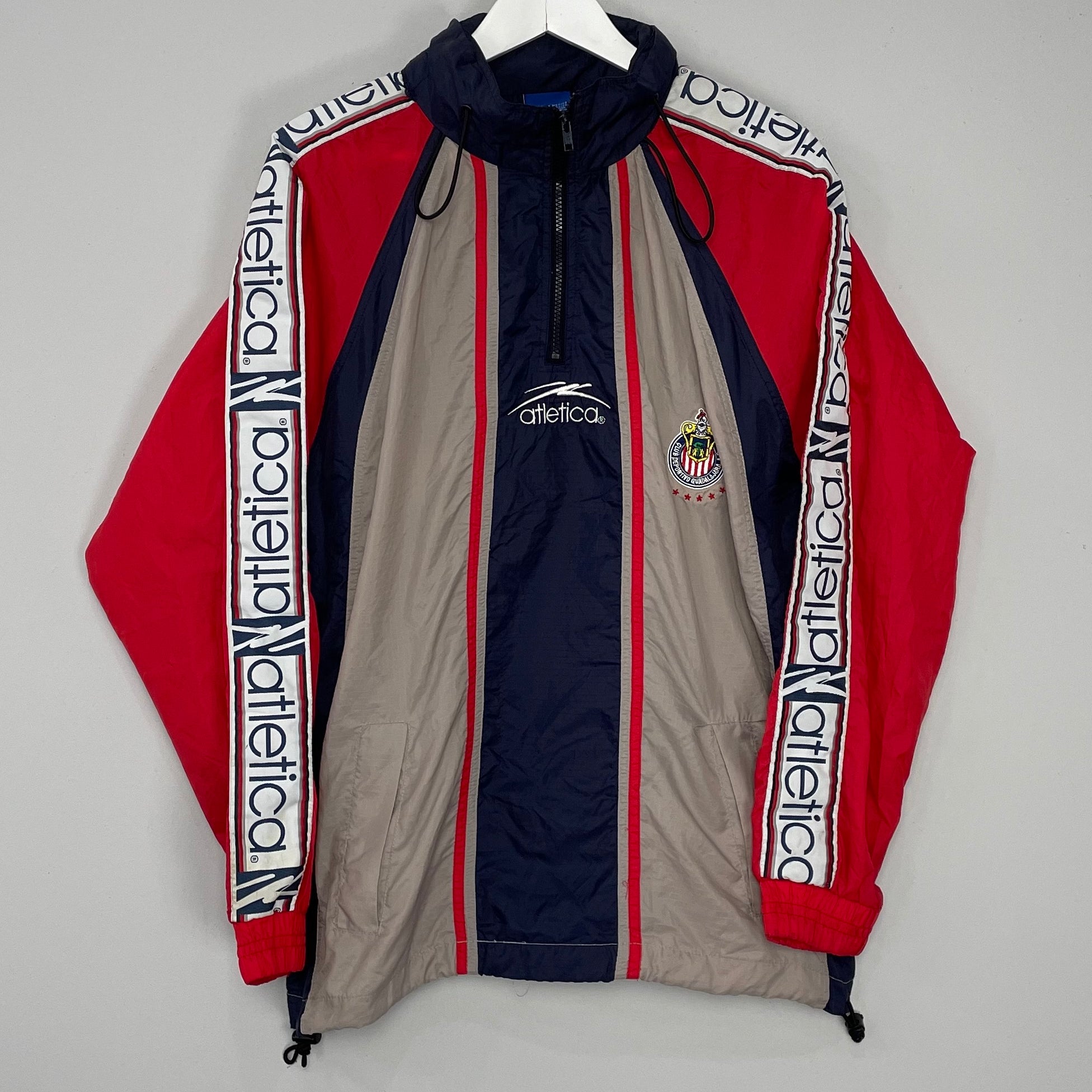 Shop 1998/00 CHIVAS GUADALARA 1/4 ZIP JACKET (M) ATLETICA, classic football shirts, vintage football shirts & retro soccer jerseys at Cult Kits