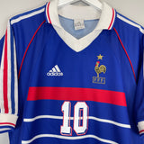 Shop 1998/00 FRANCE ZIDANE #10 HOME SHIRT (M) ADIDAS, classic football shirts, vintage football shirts & retro soccer jerseys at Cult Kits