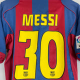 Shop 2004/05 BARCELONA MESSI #10 HOME SHIRT (S) NIKE, classic football shirts, vintage football shirts & retro soccer jerseys at Cult Kits