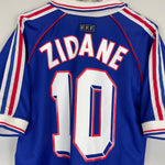 Shop 1998/00 FRANCE ZIDANE #10 HOME SHIRT (M) ADIDAS, classic football shirts, vintage football shirts & retro soccer jerseys at Cult Kits