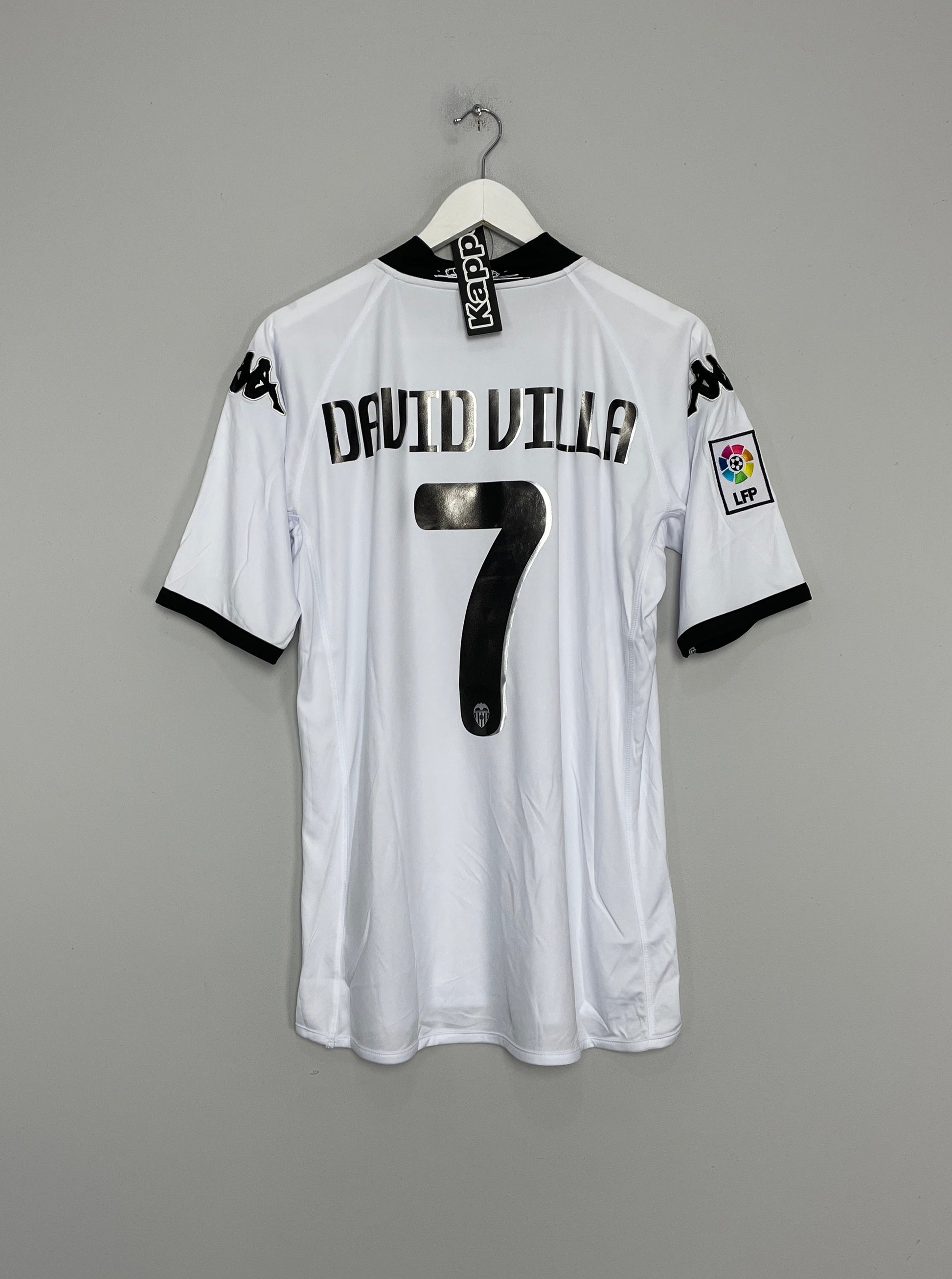 2009/10 VALENCIA DAVID VILLA #7 *BNWT* HOME SHIRT (L) KAPPA