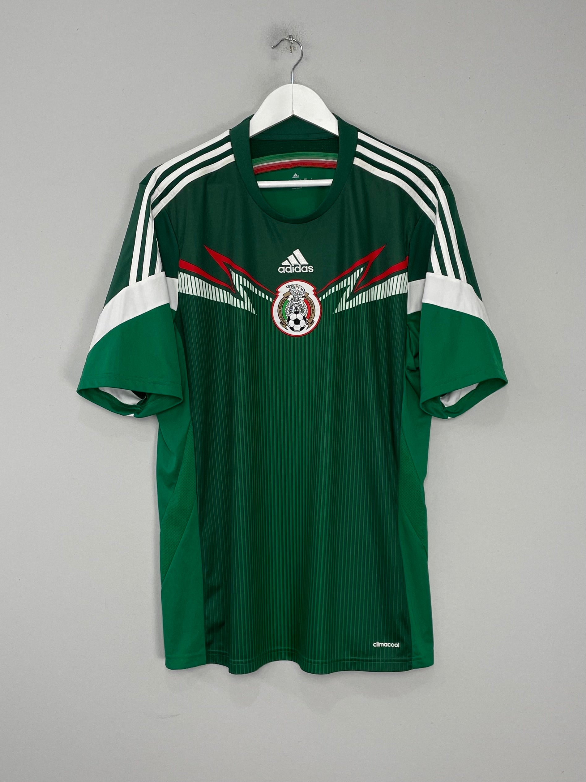 Shop 2014/15 MEXICO HOME SHIRT (XL) ADIDAS, classic football shirts, vintage football shirts & retro soccer jerseys at Cult Kits