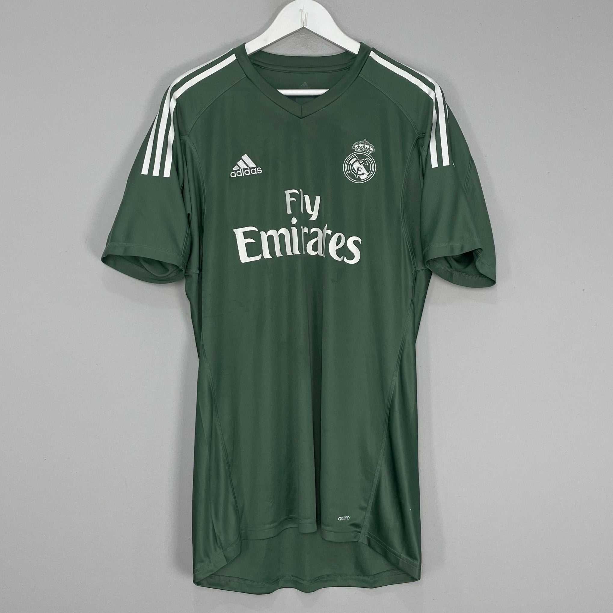 Shop 2017/18 REAL MADRID GK SHIRT (L) ADIDAS, classic football shirts, vintage football shirts & retro soccer jerseys at Cult Kits