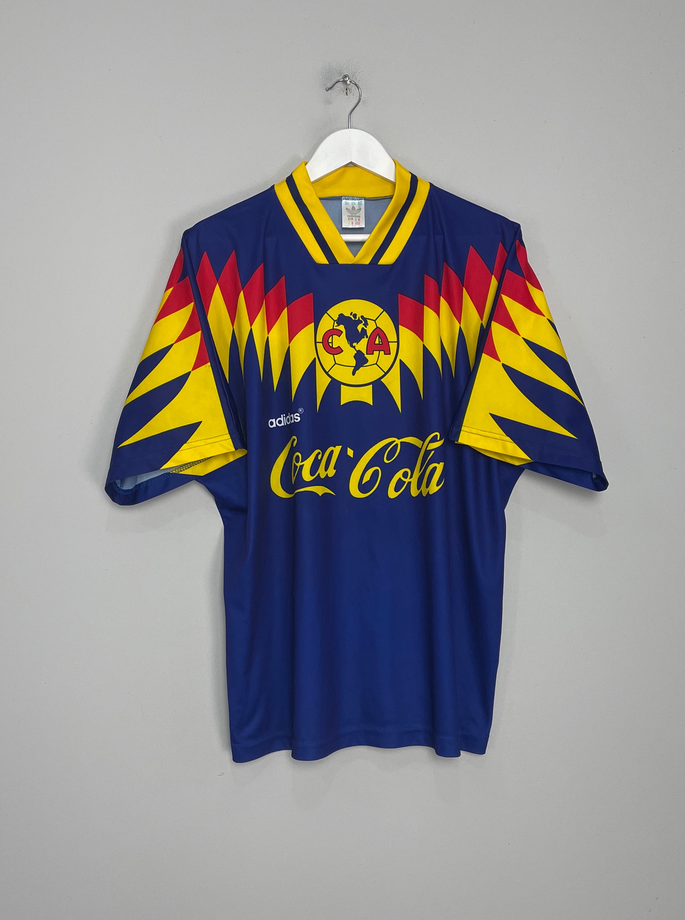 Shop 1994/96 CLUB AMERICA AWAY SHIRT (L) ADIDAS, classic football shirts, vintage football shirts & retro soccer jerseys at Cult Kits