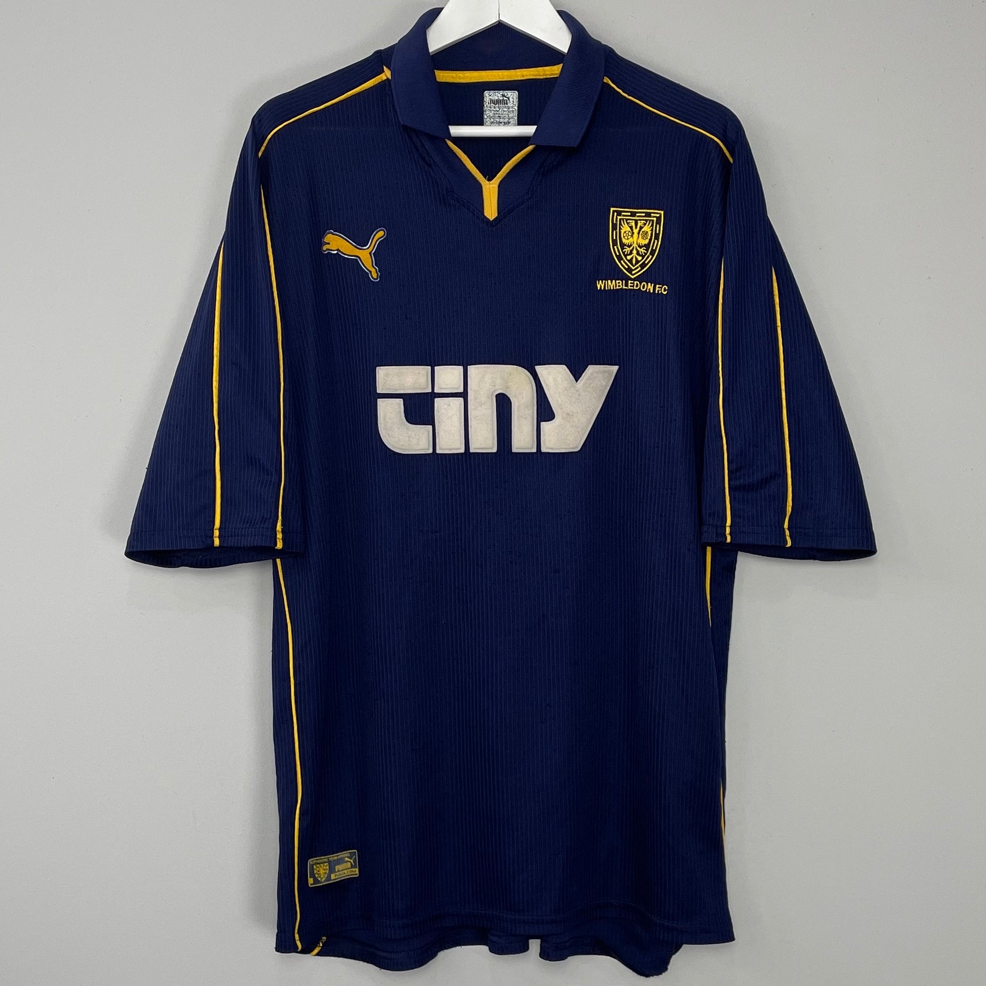 Shop 2000/01 WIMBLEDON HOME SHIRT (XL) PUMA, classic football shirts, vintage football shirts & retro soccer jerseys at Cult Kits