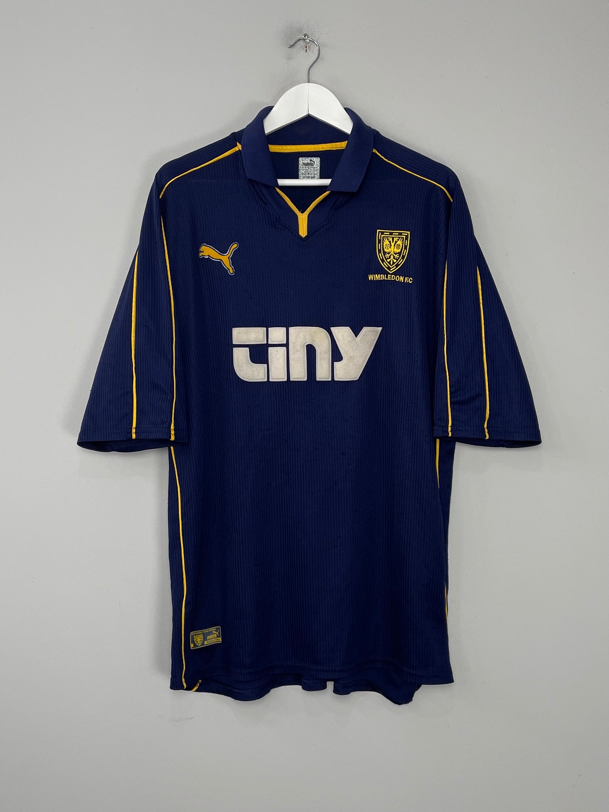 Shop 2000/01 WIMBLEDON HOME SHIRT (XL) PUMA, classic football shirts, vintage football shirts & retro soccer jerseys at Cult Kits