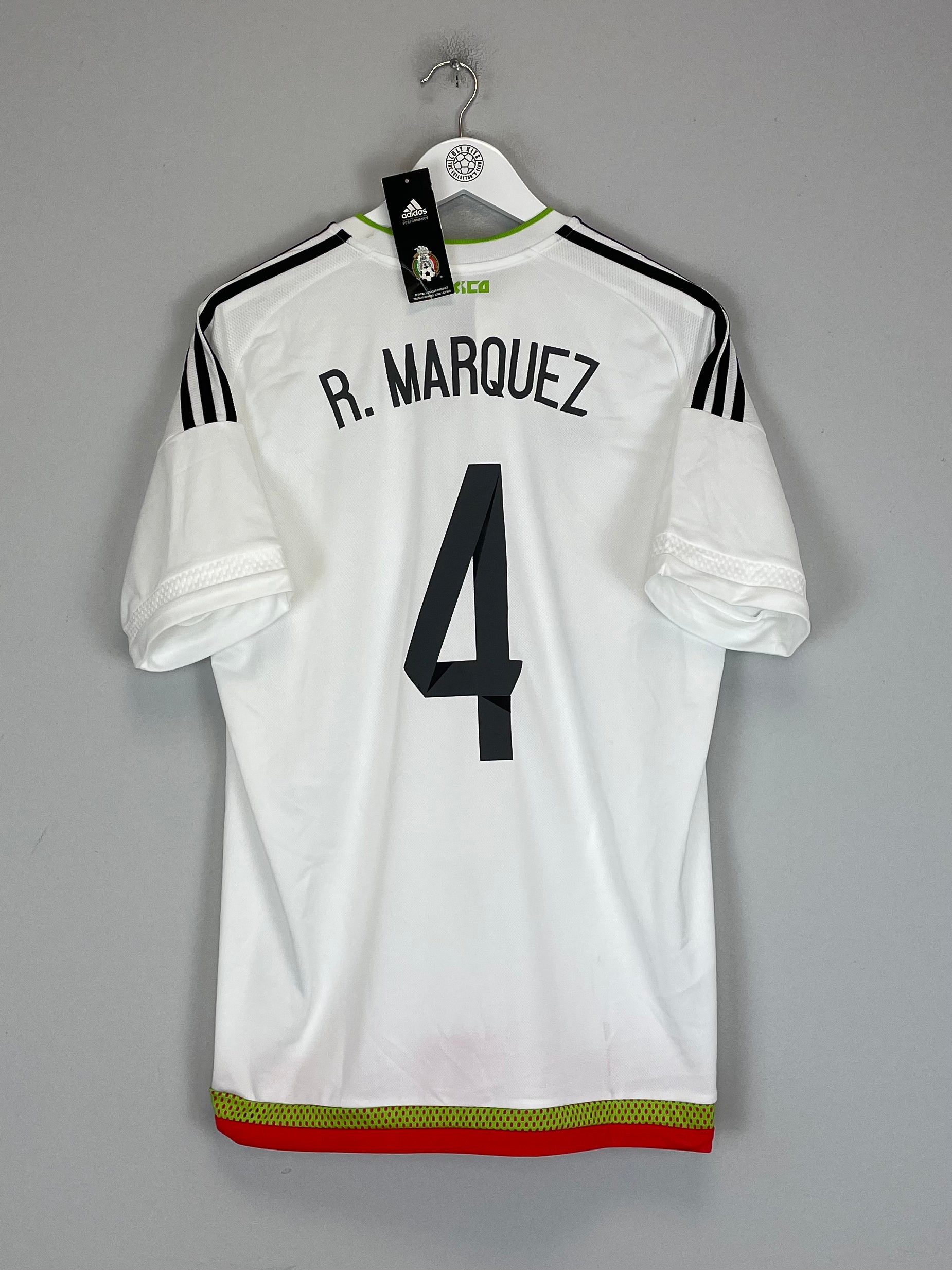 Shop 2015/16 MEXICO MARQUEZ #4 *BNWT* AWAY SHIRT (L) ADIDAS, classic football shirts, vintage football shirts & retro soccer jerseys at Cult Kits