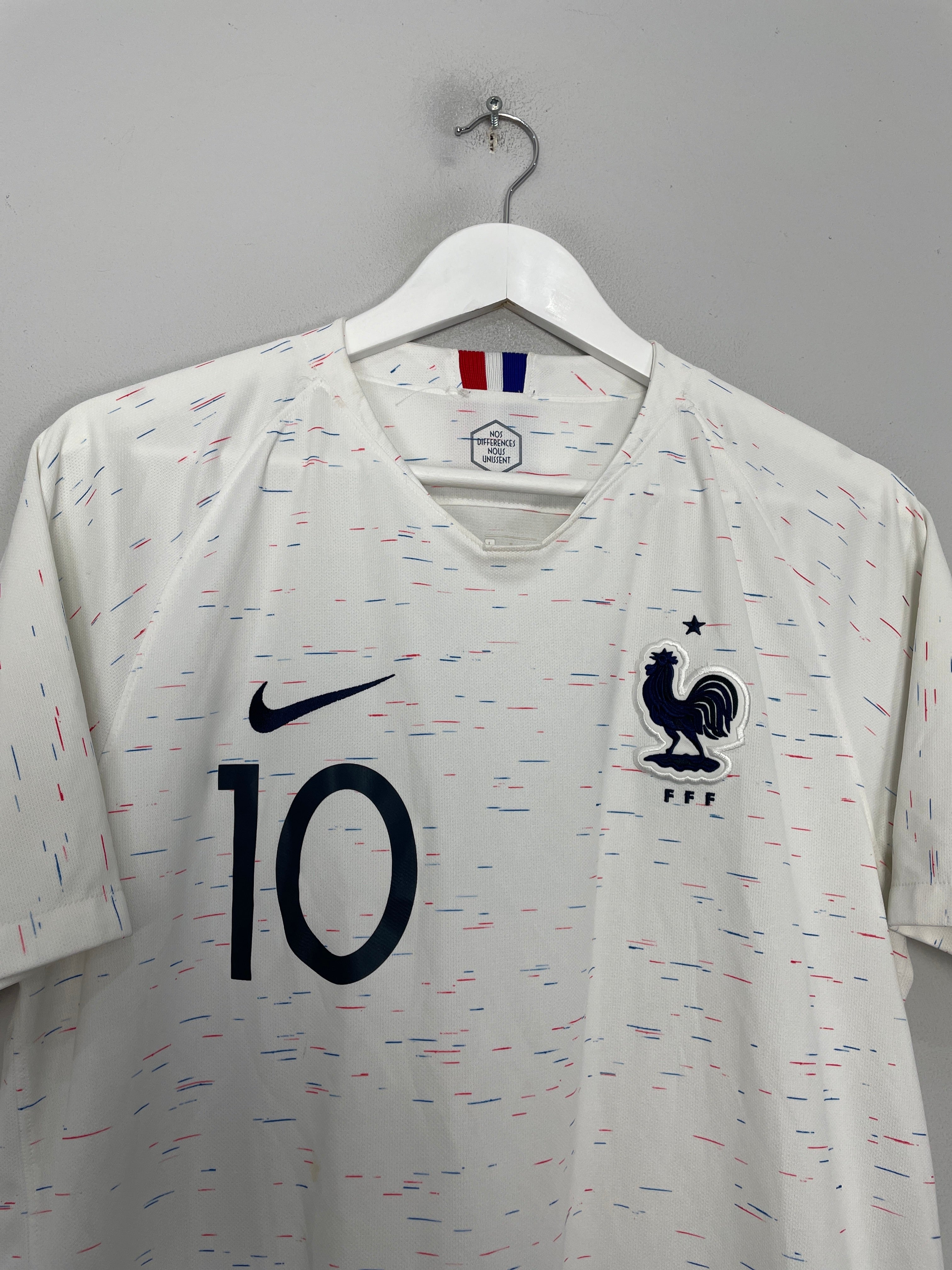 Shop 2018/19 FRANCE MBAPPE #10 AWAY SHIRT (L) NIKE, classic football shirts, vintage football shirts & retro soccer jerseys at Cult Kits