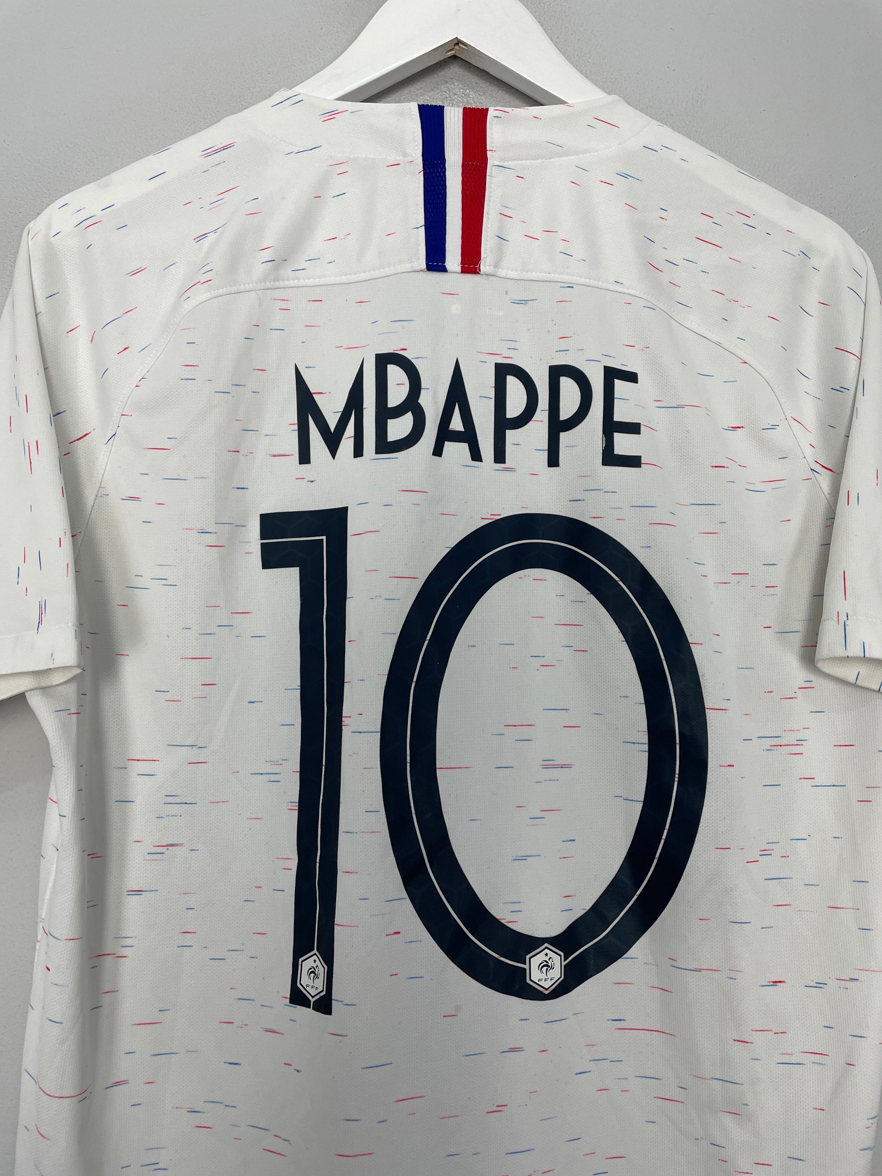 Shop 2018/19 FRANCE MBAPPE #10 AWAY SHIRT (L) NIKE, classic football shirts, vintage football shirts & retro soccer jerseys at Cult Kits