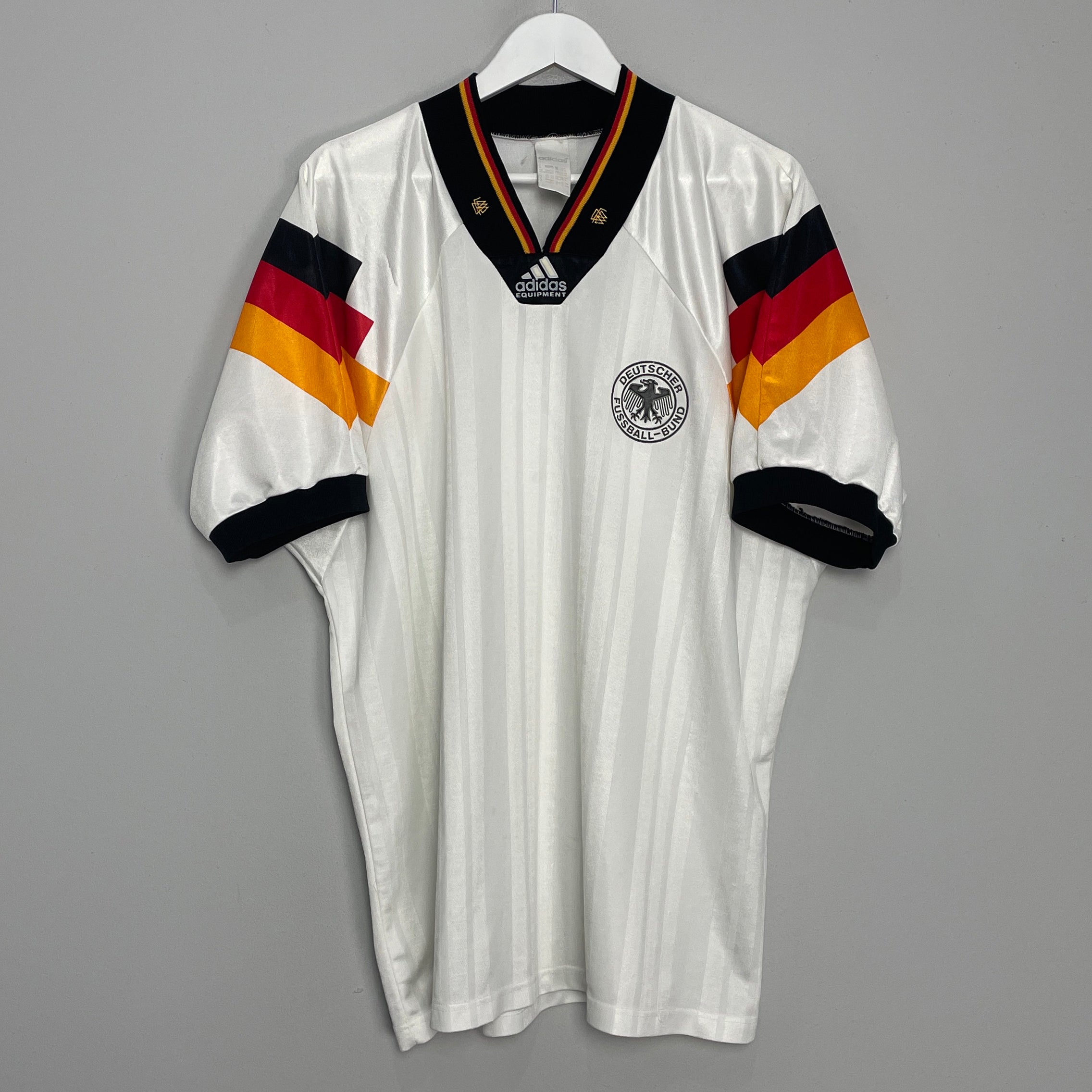 Shop 1992/94 GERMANY HOME SHIRT (XL) ADIDAS, classic football shirts, vintage football shirts & retro soccer jerseys at Cult Kits
