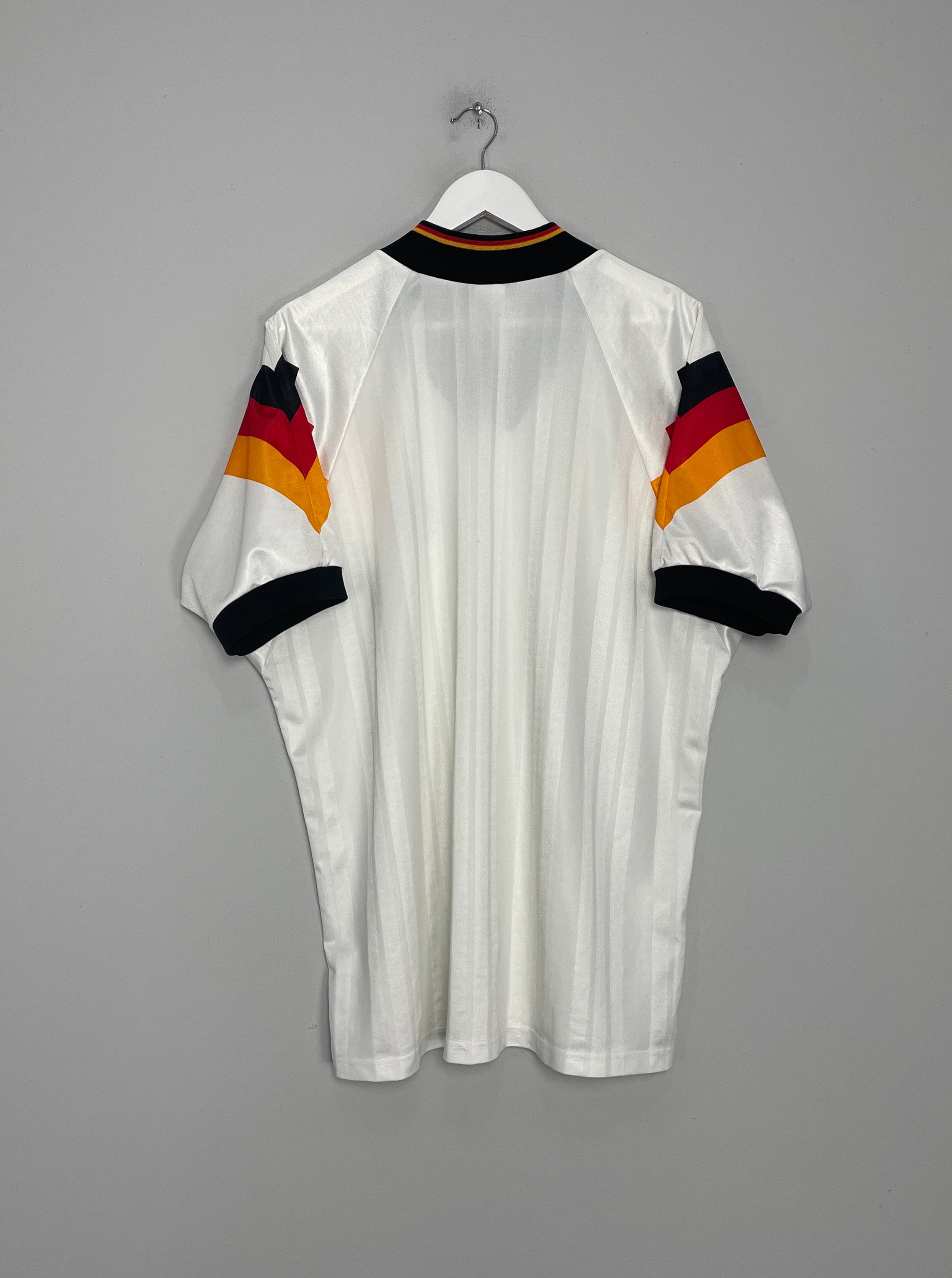 Shop 1992/94 GERMANY HOME SHIRT (XL) ADIDAS, classic football shirts, vintage football shirts & retro soccer jerseys at Cult Kits