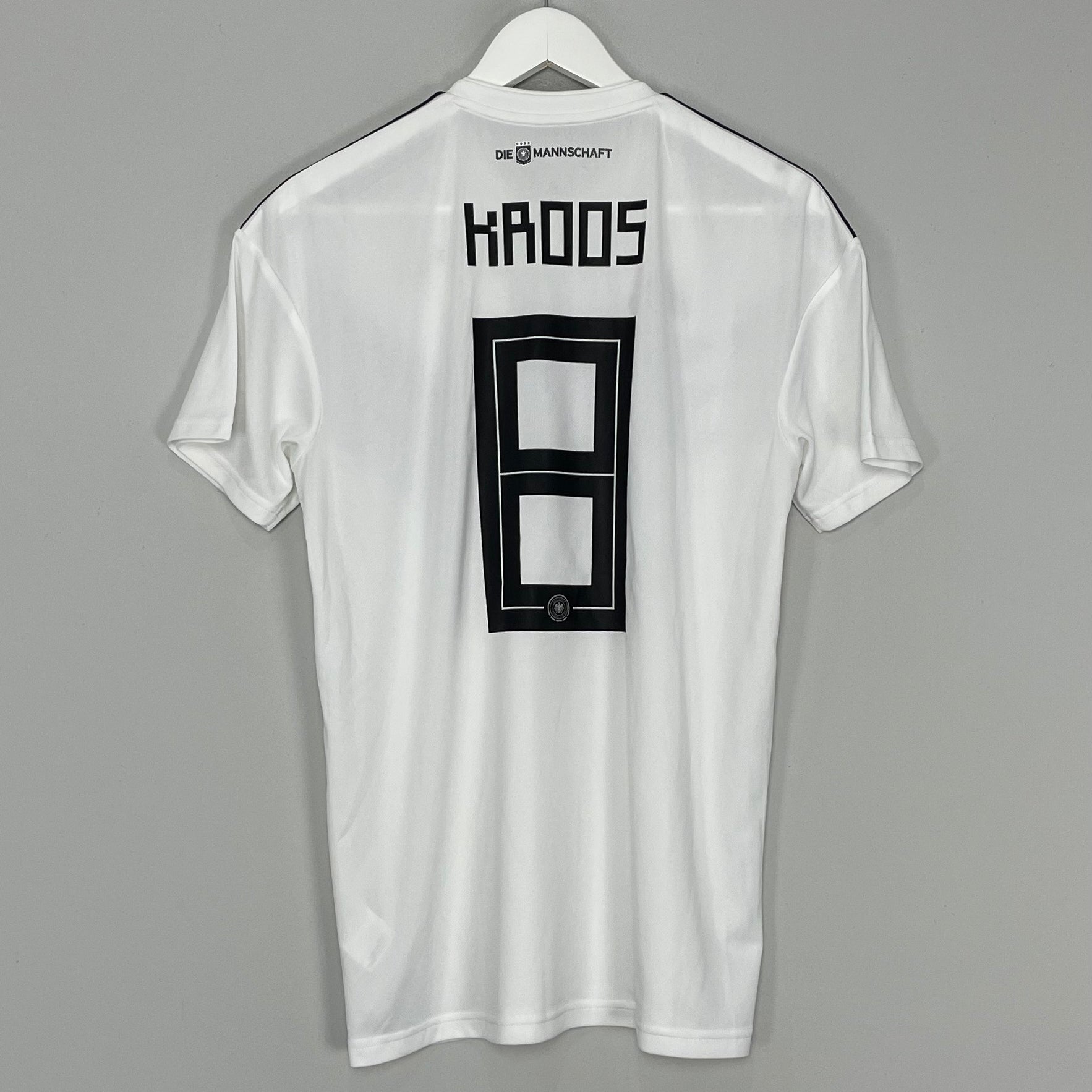 Shop 2018/19 GERMANY KROOS #8 HOME SHIRT (M) ADIDAS, classic football shirts, vintage football shirts & retro soccer jerseys at Cult Kits
