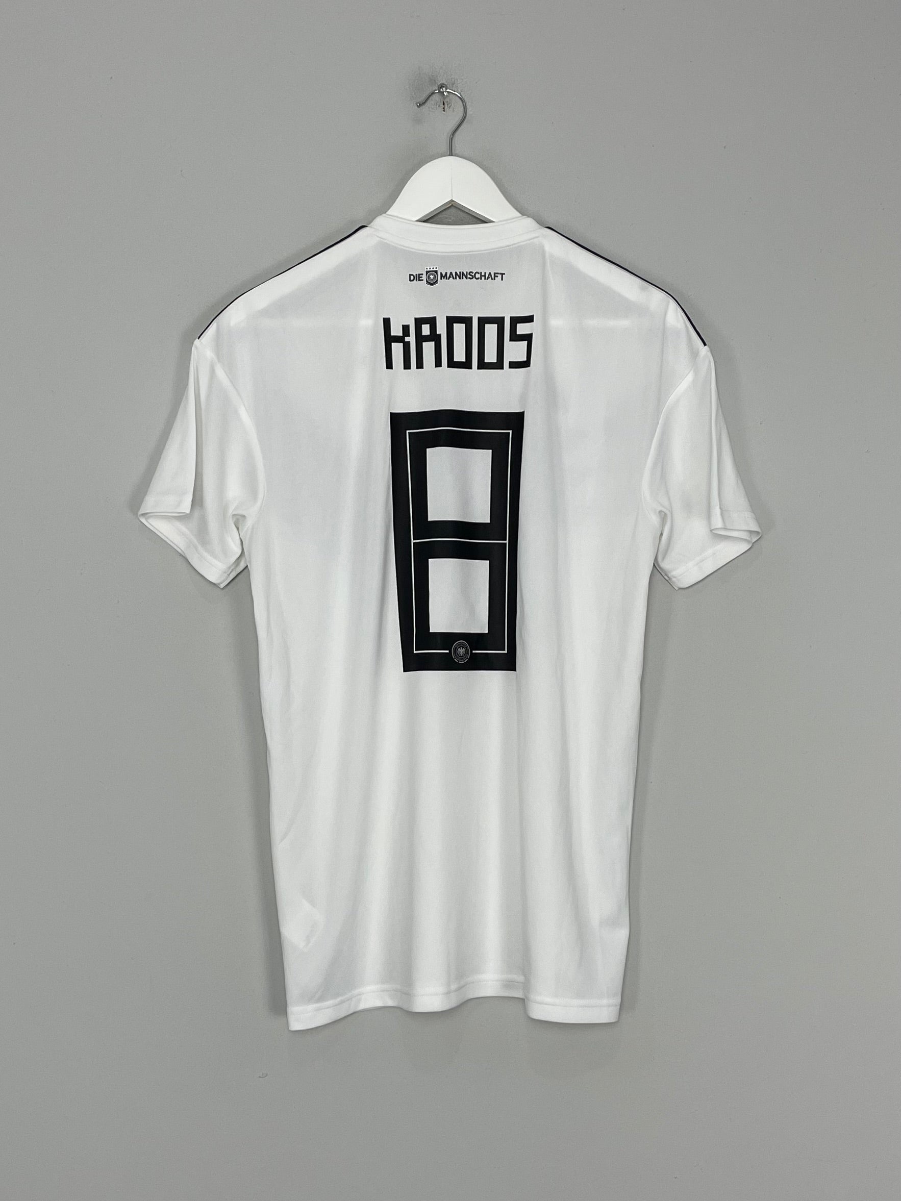 Shop 2018/19 GERMANY KROOS #8 HOME SHIRT (M) ADIDAS, classic football shirts, vintage football shirts & retro soccer jerseys at Cult Kits
