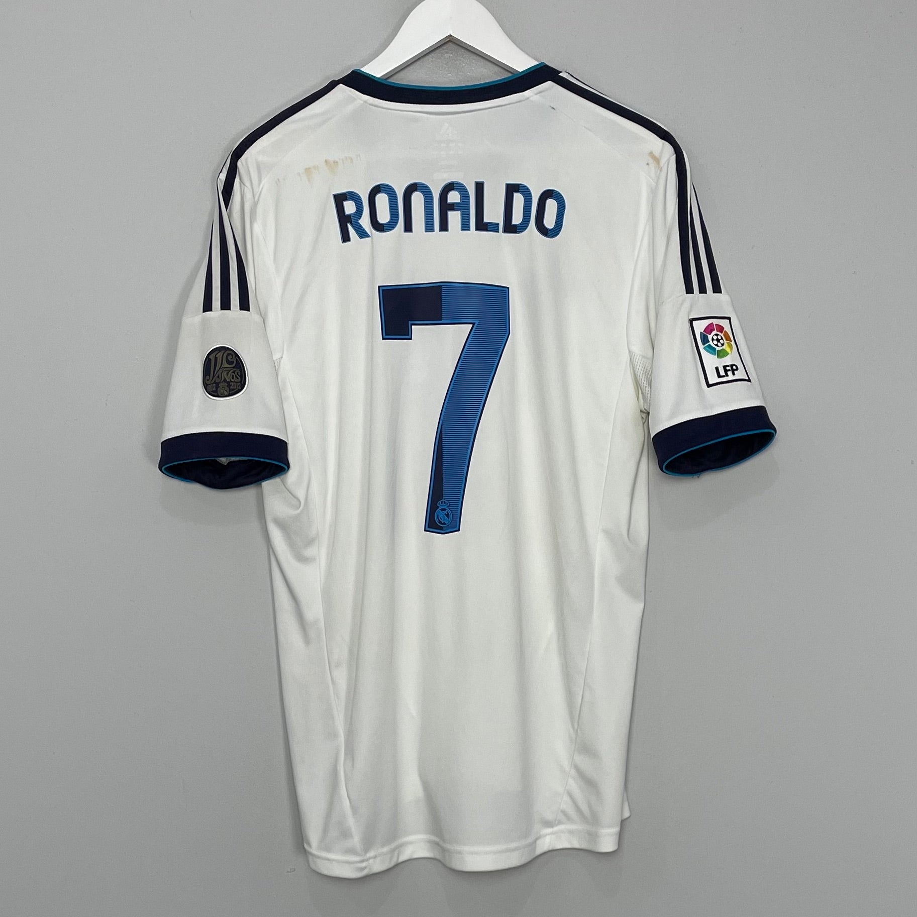 Shop 2012/13 REAL MADRID RONALDO #7 HOME SHIRT (L) ADIDAS, classic football shirts, vintage football shirts & retro soccer jerseys at Cult Kits