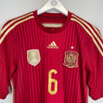 Shop 2014/15 SPAIN A.INIESTA #6 HOME SHIRT (M) ADIDAS, classic football shirts, vintage football shirts & retro soccer jerseys at Cult Kits