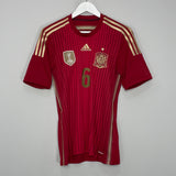 2013/15 SPAIN A.INIESTA #6 HOME SHIRT (S) ADIDAS