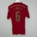 2013/15 SPAIN A.INIESTA #6 HOME SHIRT (S) ADIDAS