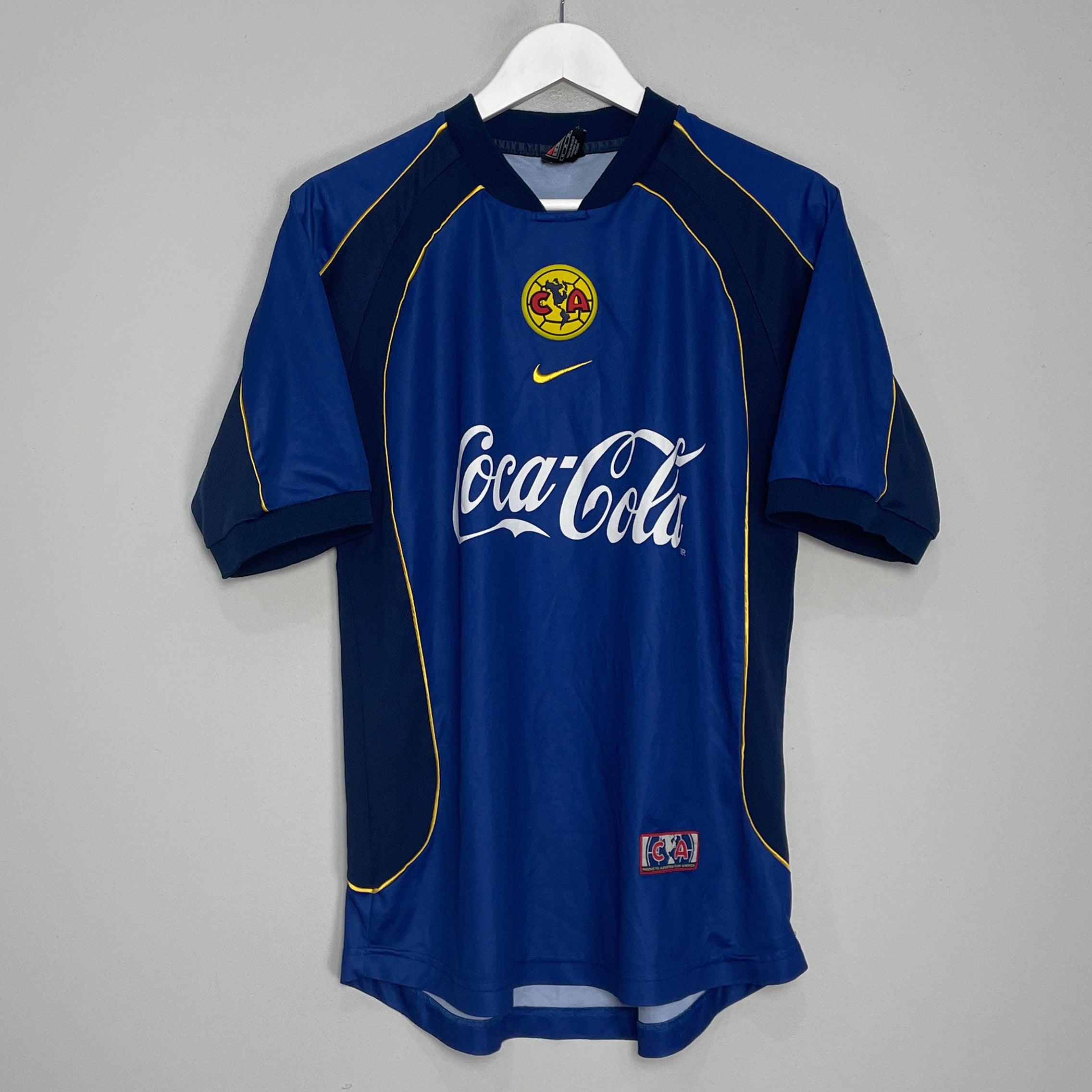 Shop 2001/02 CLUB AMERICA AWAY SHIRT (M) NIKE, classic football shirts, vintage football shirts & retro soccer jerseys at Cult Kits