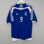 Shop 2004/06 GREECE CHARISTEAS #9 HOME SHIRT (L) ADIDAS, classic football shirts, vintage football shirts & retro soccer jerseys at Cult Kits