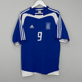 Shop 2004/06 GREECE CHARISTEAS #9 HOME SHIRT (L) ADIDAS, classic football shirts, vintage football shirts & retro soccer jerseys at Cult Kits