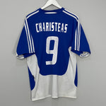 Shop 2004/06 GREECE CHARISTEAS #9 HOME SHIRT (L) ADIDAS, classic football shirts, vintage football shirts & retro soccer jerseys at Cult Kits