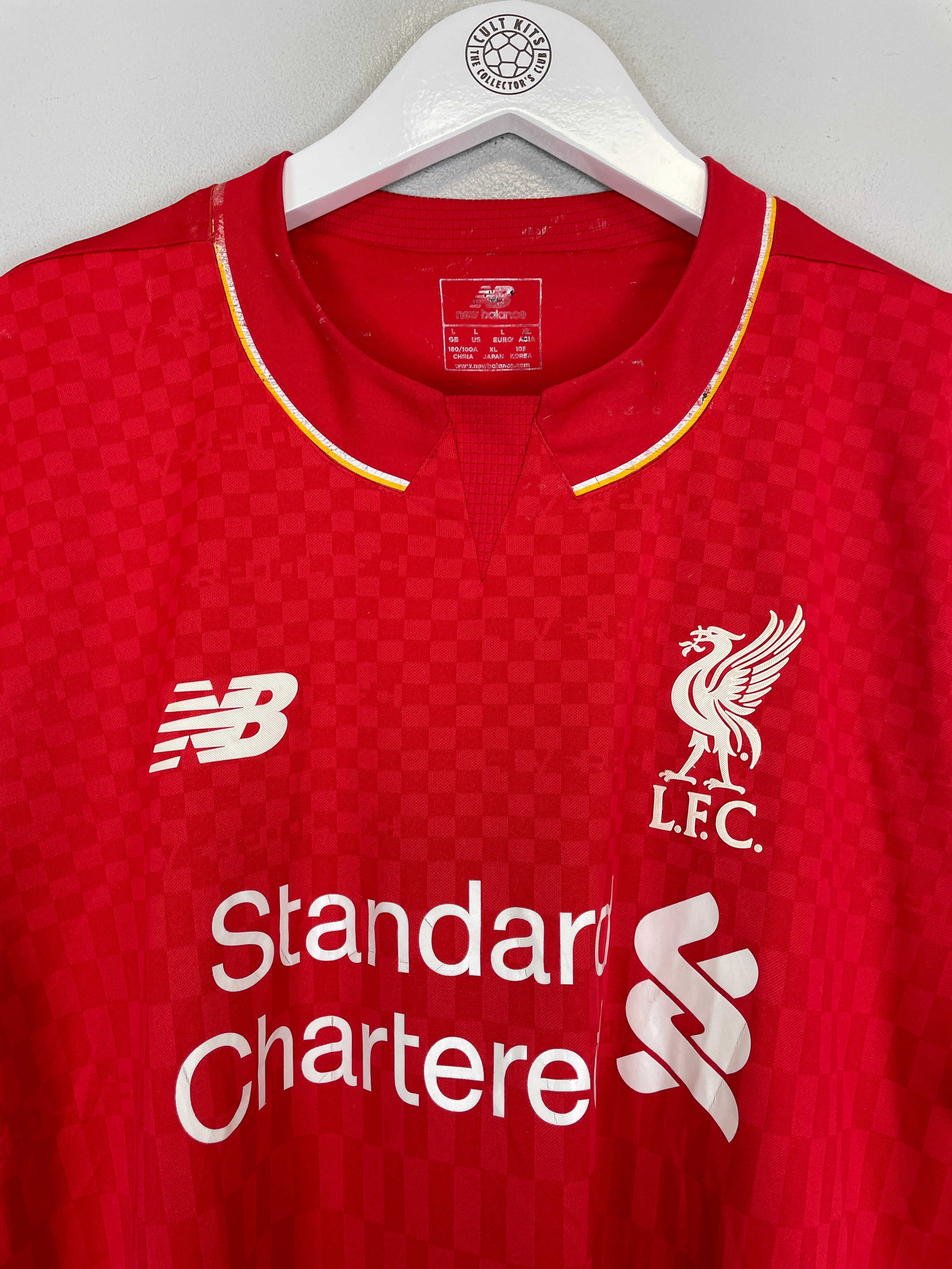 Shop 2015/16 LIVERPOOL COUTINHO #10 HOME SHIRT (L) NEW BALANCE, classic football shirts, vintage football shirts & retro soccer jerseys at Cult Kits