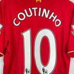 Shop 2015/16 LIVERPOOL COUTINHO #10 HOME SHIRT (L) NEW BALANCE, classic football shirts, vintage football shirts & retro soccer jerseys at Cult Kits