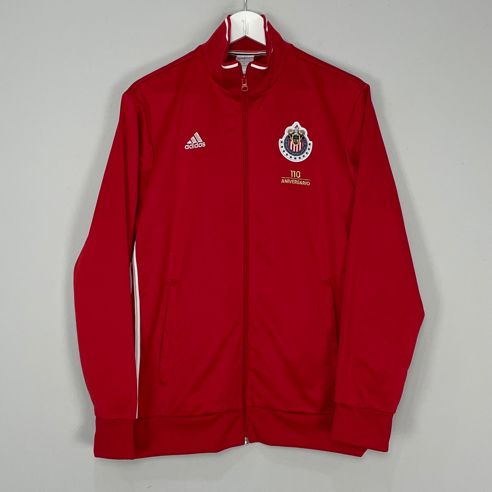 Shop 2016/17 CHIVAS GUADALAJARA *110 YEAR* TRACK JACKET (M) ADIDAS, classic football shirts, vintage football shirts & retro soccer jerseys at Cult Kits