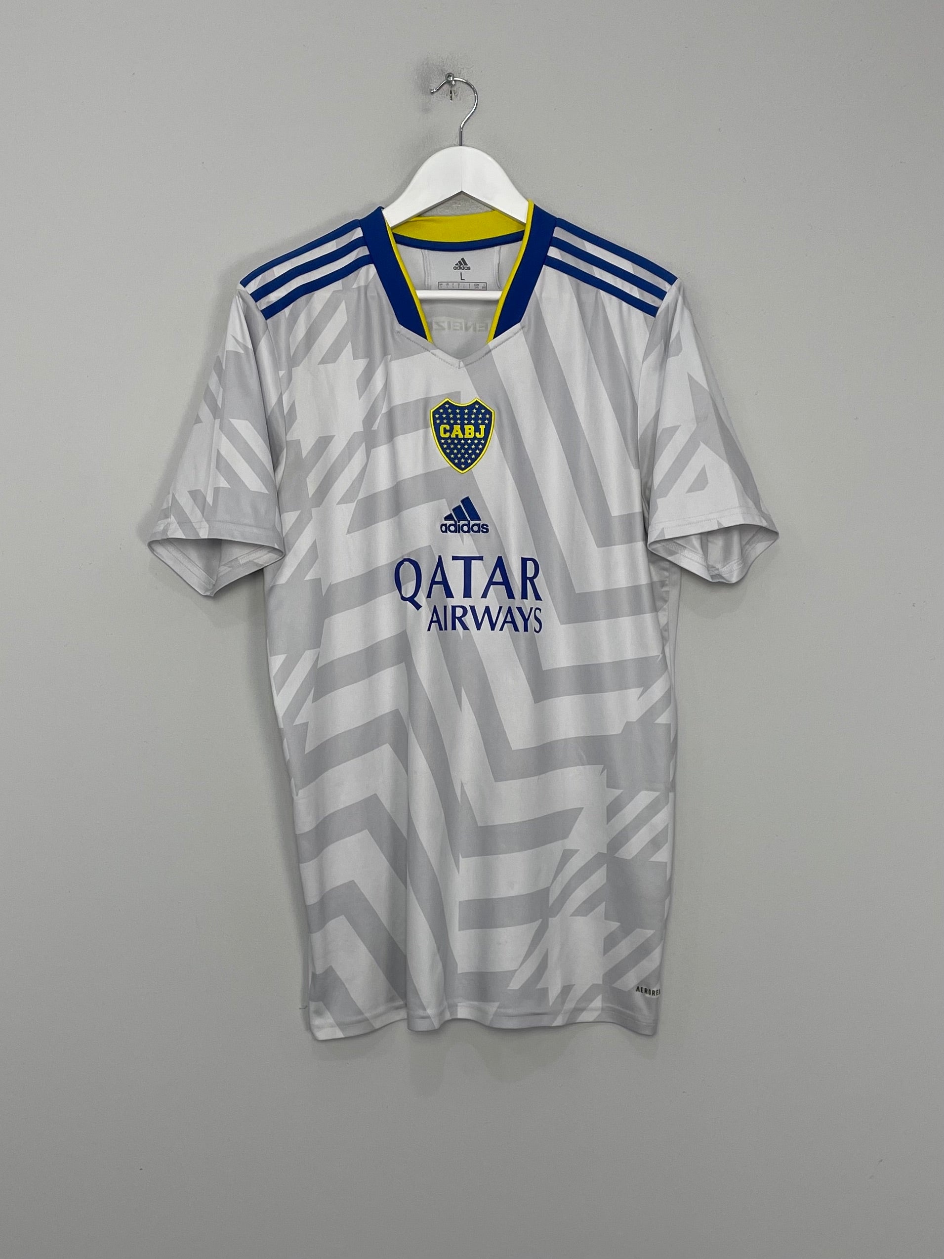 Shop 2021/22 BOCA JUNIORS SALVIO #11 AWAY SHIRT (L) ADIDAS, classic football shirts, vintage football shirts & retro soccer jerseys at Cult Kits