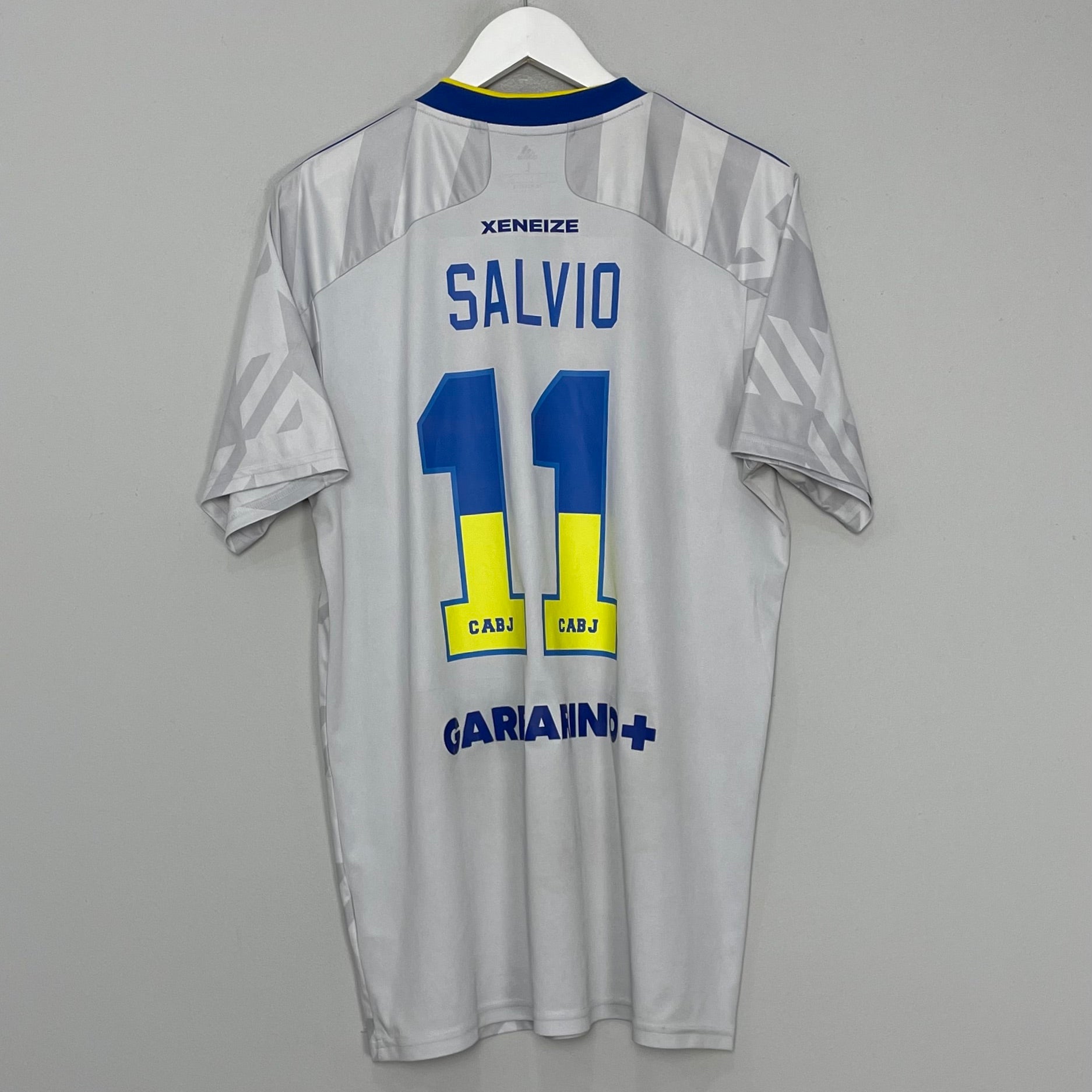 Shop 2021/22 BOCA JUNIORS SALVIO #11 AWAY SHIRT (L) ADIDAS, classic football shirts, vintage football shirts & retro soccer jerseys at Cult Kits