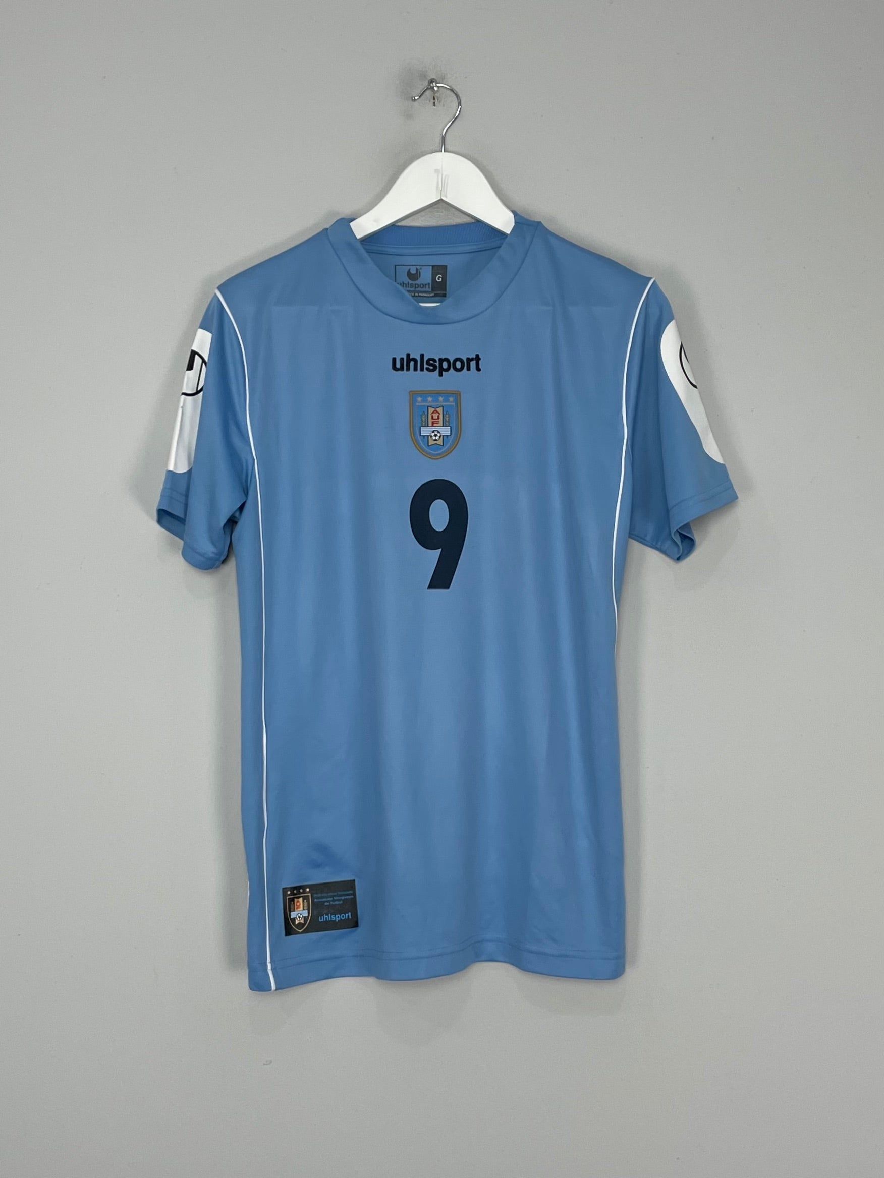 Shop 2006/07 URUGUAY #9 HOME SHIRT (L) UHLSPORT, classic football shirts, vintage football shirts & retro soccer jerseys at Cult Kits