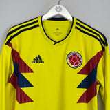 Shop 2018/19 COLOMBIA L/S HOME SHIRT (L) ADIDAS, classic football shirts, vintage football shirts & retro soccer jerseys at Cult Kits