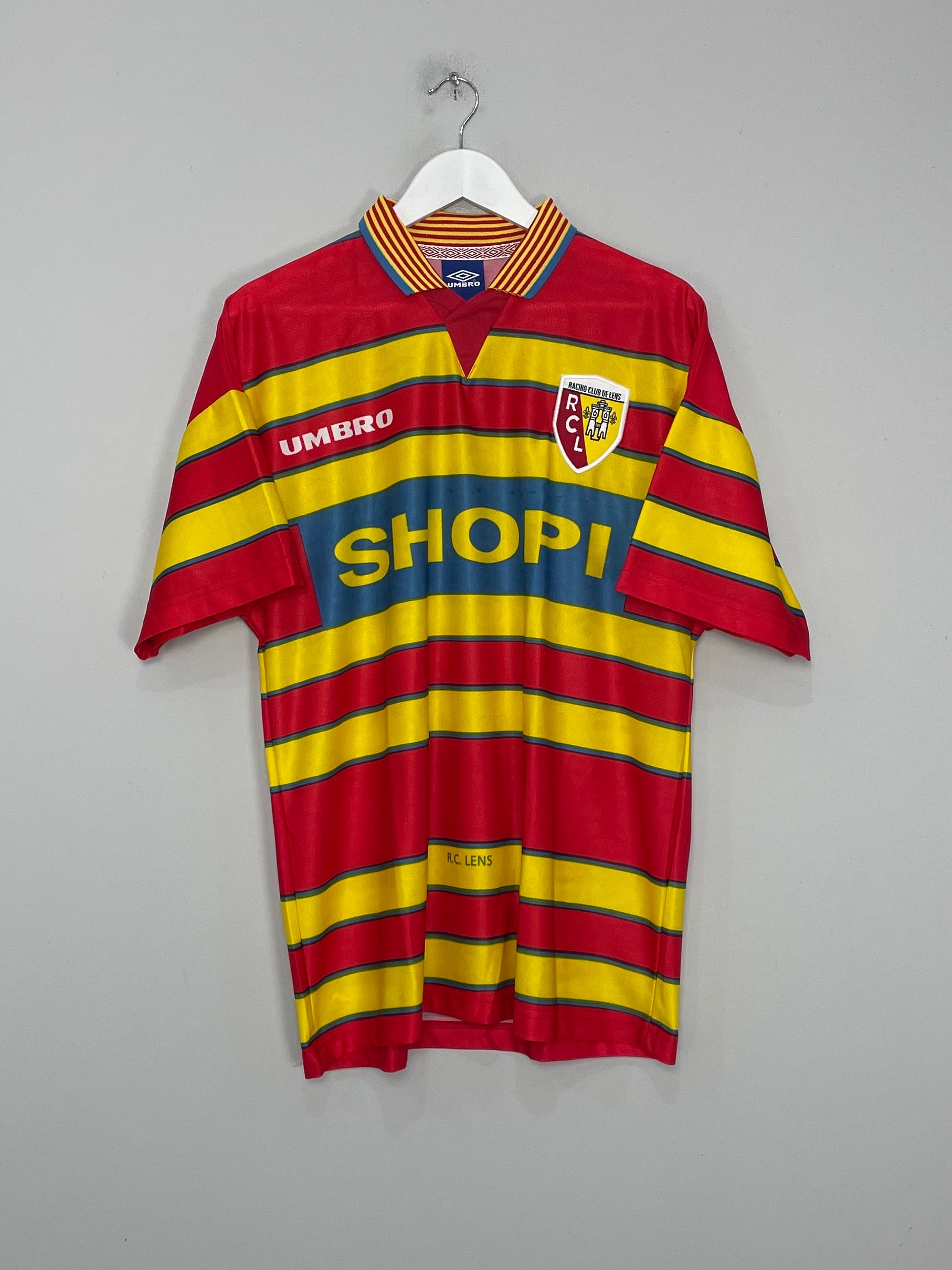 Shop 1997/98 RC LENS HOME SHIRT (L) UMBRO, classic football shirts, vintage football shirts & retro soccer jerseys at Cult Kits