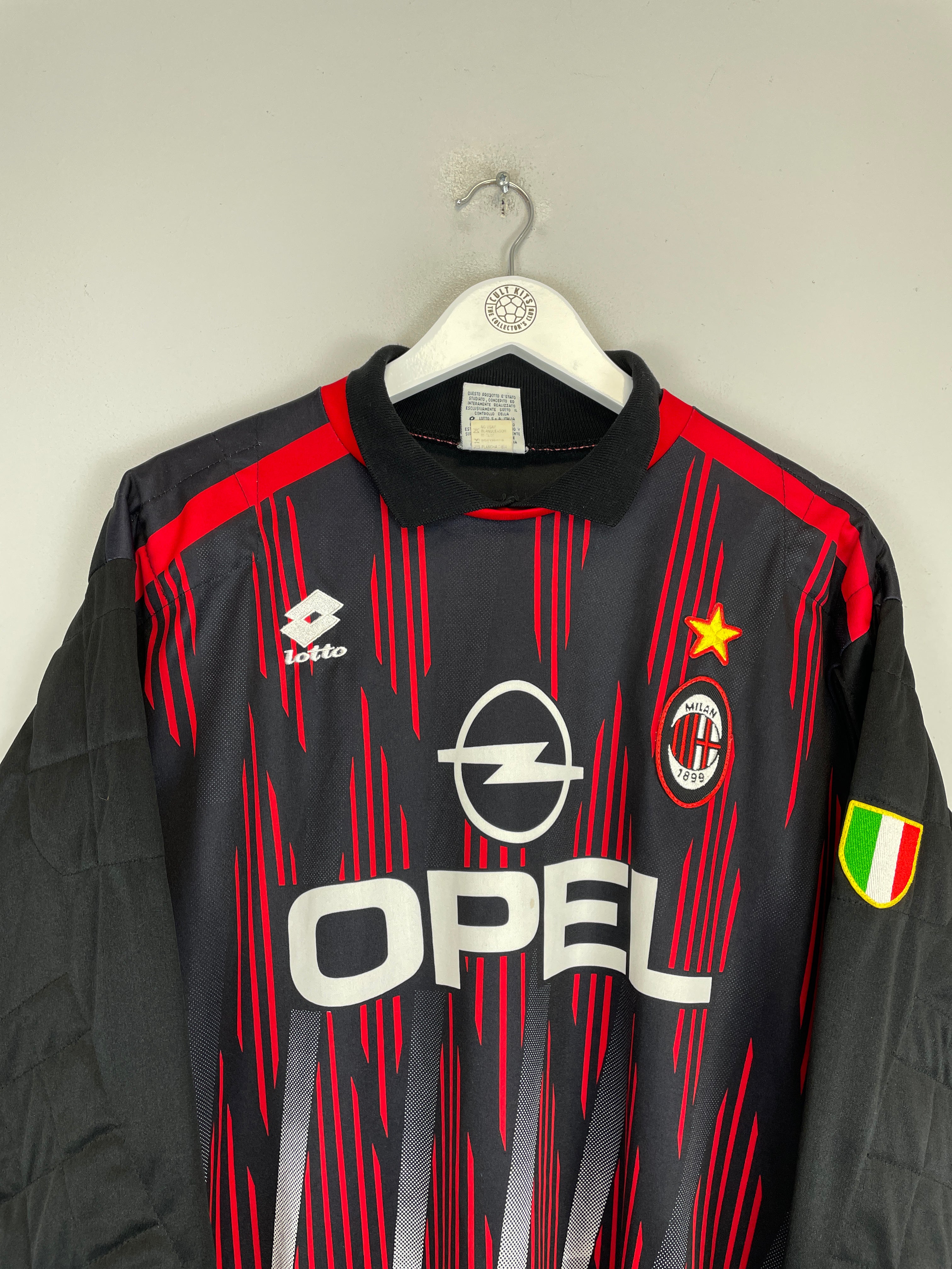 Shop 1996/97 AC MILAN GK SHIRT (L) LOTTO, classic football shirts, vintage football shirts & retro soccer jerseys at Cult Kits