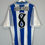 Shop 2000/01 DEPORTIVO DJALMINHA #9 HOME SHIRT (L) ADIDAS, classic football shirts, vintage football shirts & retro soccer jerseys at Cult Kits