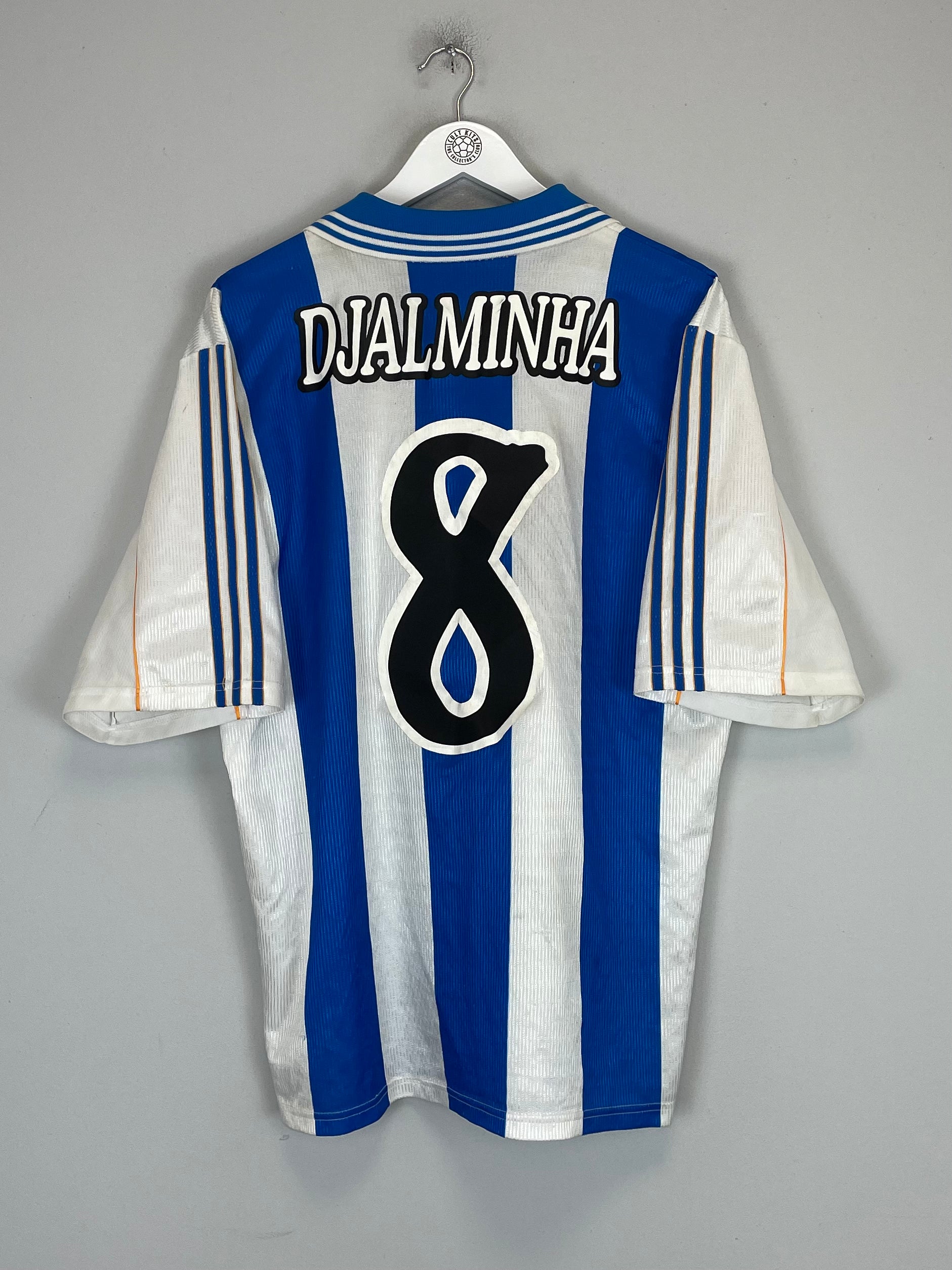 Shop 2000/01 DEPORTIVO DJALMINHA #9 HOME SHIRT (L) ADIDAS, classic football shirts, vintage football shirts & retro soccer jerseys at Cult Kits