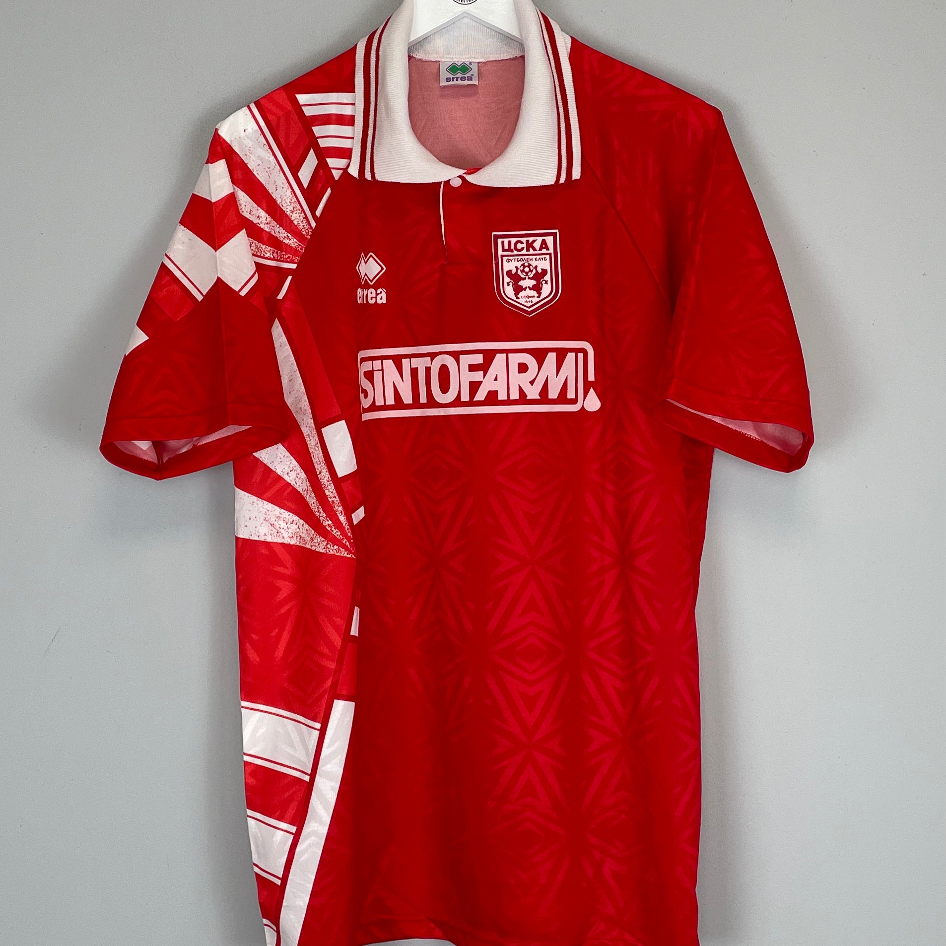 Shop 1993/94 CSKA SOFIA HOME SHIRT (XL) ERREA, classic football shirts, vintage football shirts & retro soccer jerseys at Cult Kits