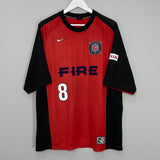 1998 CHICAGO FIRE STOITCHKOV #8 TRAINING SHIRT (XL) NIKE