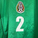 Shop 2000/01 MEXICO SUAREZ #2 HOME SHIRT (XL) ATLETICA, classic football shirts, vintage football shirts & retro soccer jerseys at Cult Kits