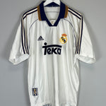 Shop 1998/00 REAL MADRID HOME SHIRT (L) ADIDAS, classic football shirts, vintage football shirts & retro soccer jerseys at Cult Kits