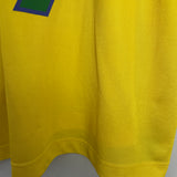 1998/00 BRAZIL RONALDO #9 HOME SHIRT (L) NIKE