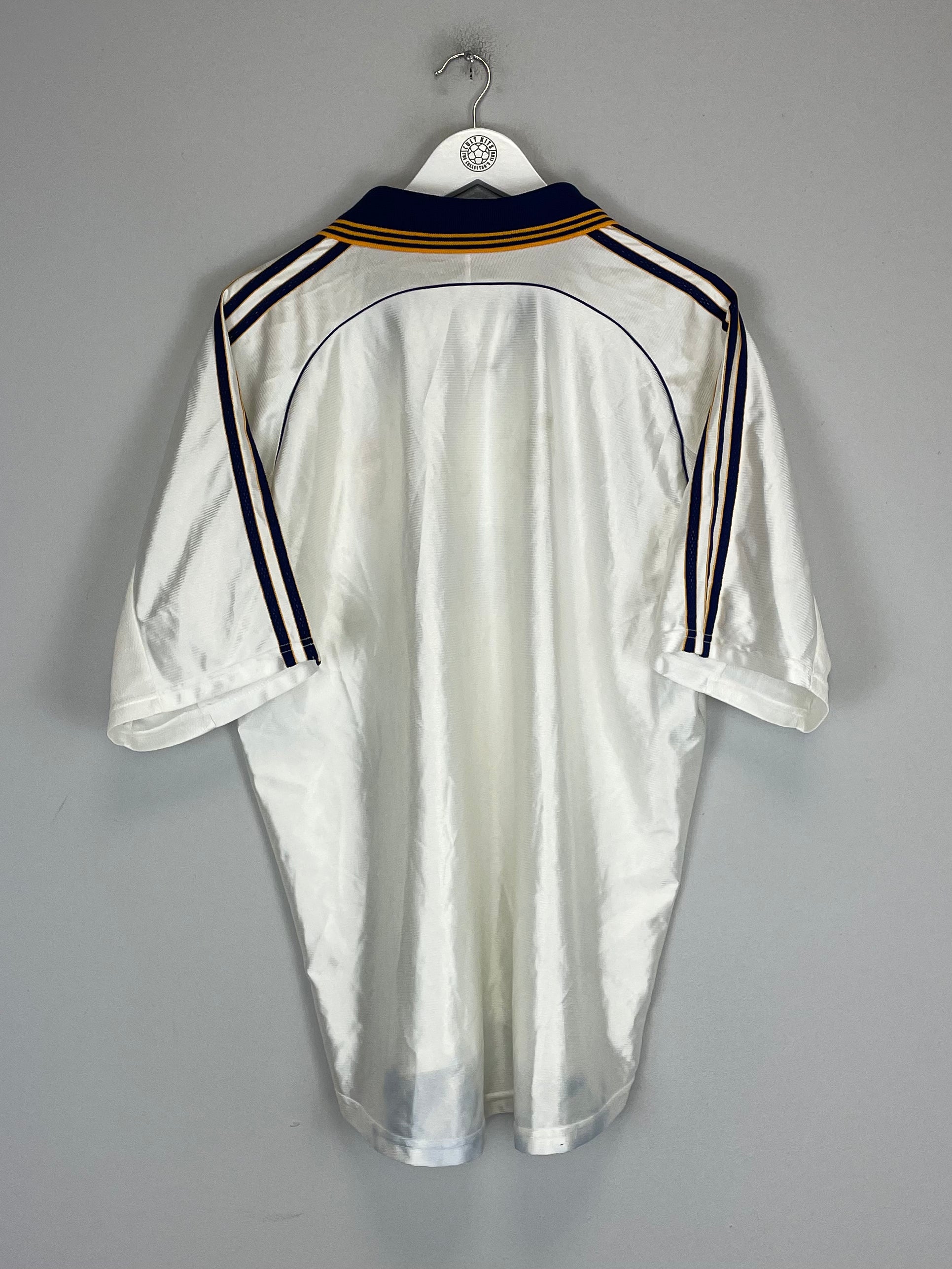 Shop 1998/00 REAL MADRID HOME SHIRT (L) ADIDAS, classic football shirts, vintage football shirts & retro soccer jerseys at Cult Kits