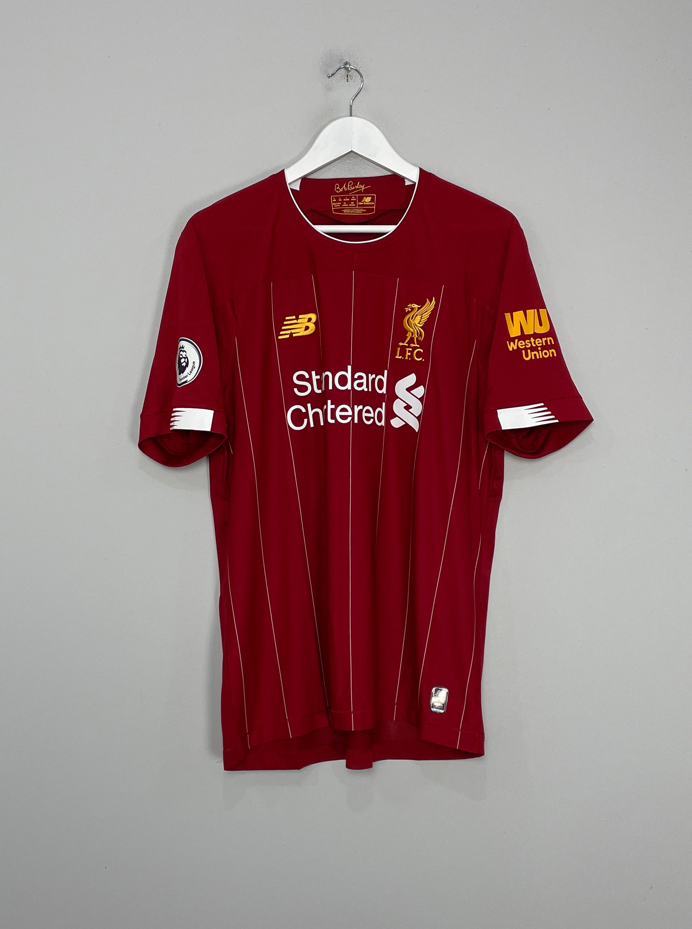 Shop 2019/20 LIVERPOOL M.SALAH #11 HOME SHIRT (L) NEW BALANCE, classic football shirts, vintage football shirts & retro soccer jerseys at Cult Kits